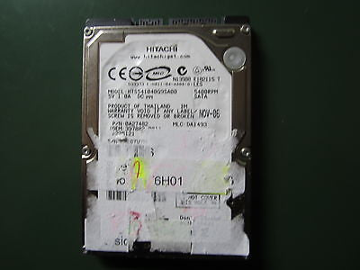 Hitachi HTS541040G9SA00 0A27482 40GB 2.5" SATA Hard Drive