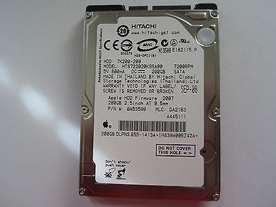 NEW SEALED 655-1413A Apple 200GB 2.5" SATA Hard Drive