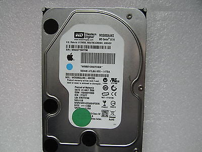 655-1473A Apple Logo 500GB ATLSA SATA HDD 3.5" WD5000AAKS - 40H2B0
