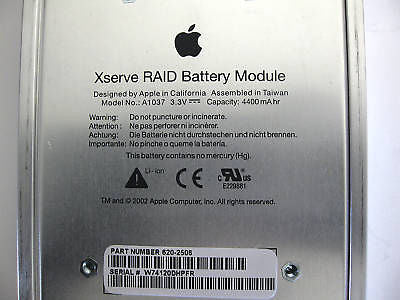 Apple Xserver RAID Battery Module 620-2506 A1037