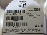 NEW SEALED 10.05GB IBM 2.5" IDE Hard Drive DARA-212000 07N4126