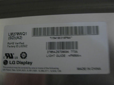 Genuine Apple iMac 27" LCD Screen LM270WQ1(SD)(A2) 661-5527 661-5312 8P0